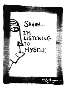 I am listening to myself copy